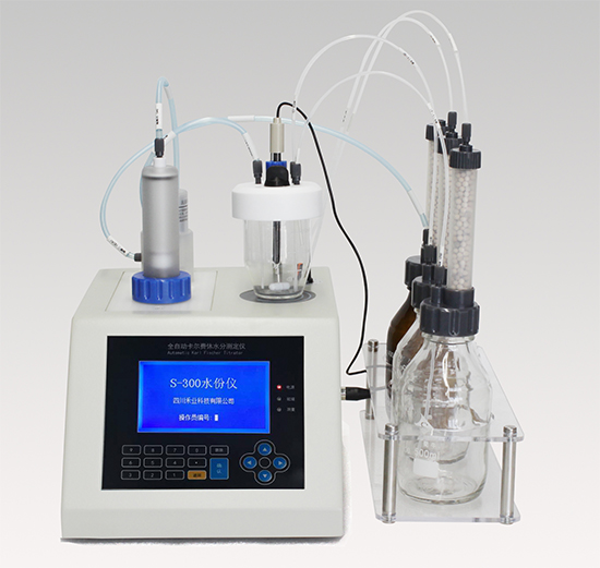 采用S-300卡爾費(fèi)休水分測(cè)定儀通過(guò)直接進(jìn)樣測(cè)定甲氨蝶呤中的水分含量 采用S-300卡爾費(fèi)休水分測(cè)定儀通過(guò)直接進(jìn)樣測(cè)定甲氨蝶呤中的水分含量